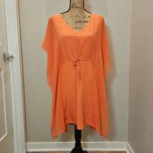 Bebe Women's Orange Butterfly Swim Cover/Dress Size S/P